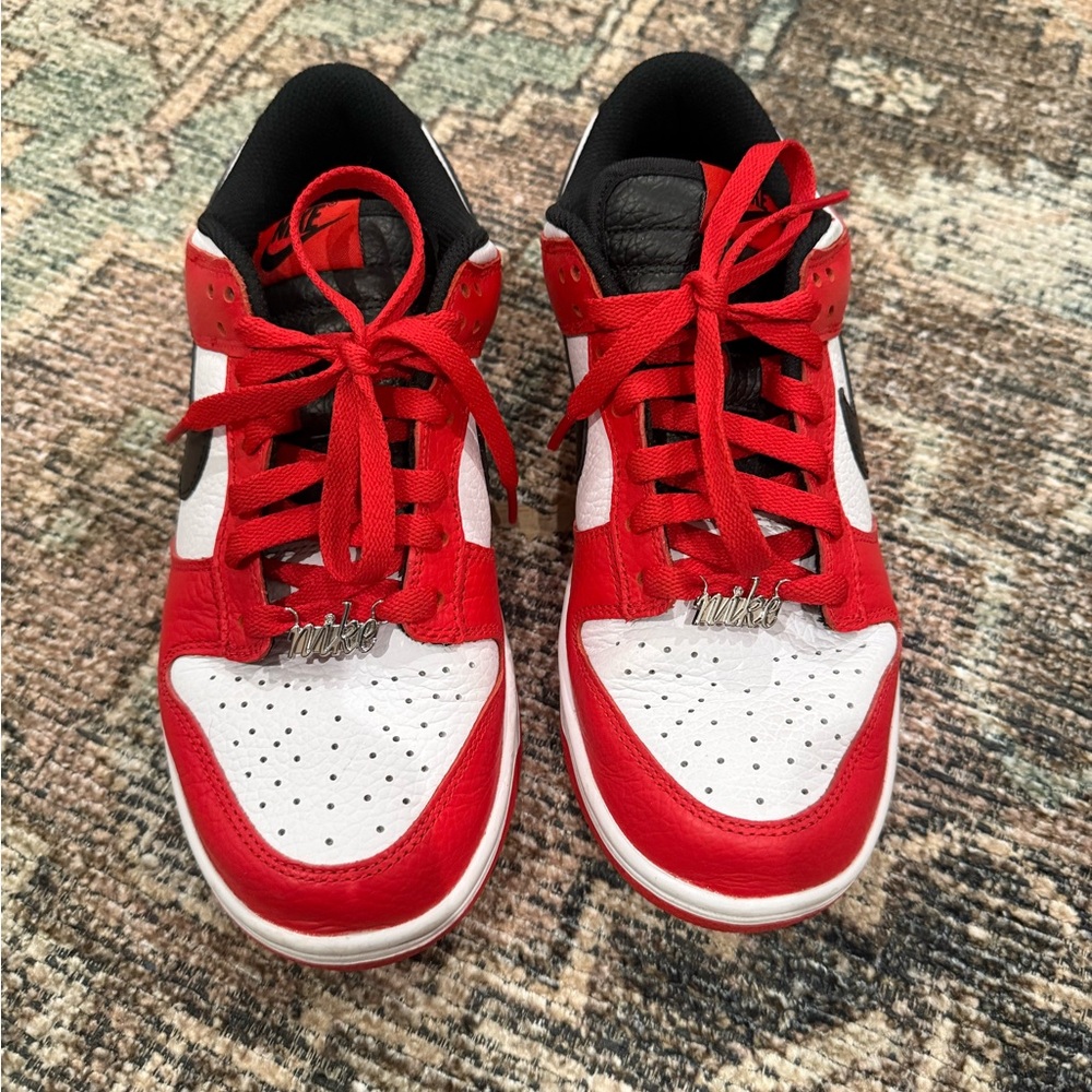 Nike Red and White Athletic Shoes